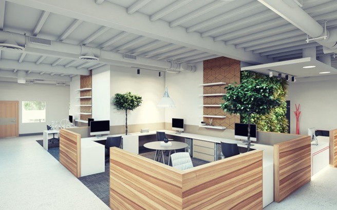 modern small office setup
