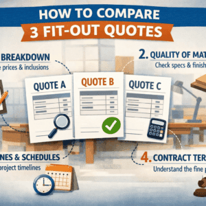 How to Compare 3 Fit-Out Quotes (And Spot the Red Flags Instantly)