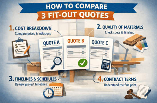 How to Compare 3 Fit-Out Quotes (And Spot the Red Flags Instantly)